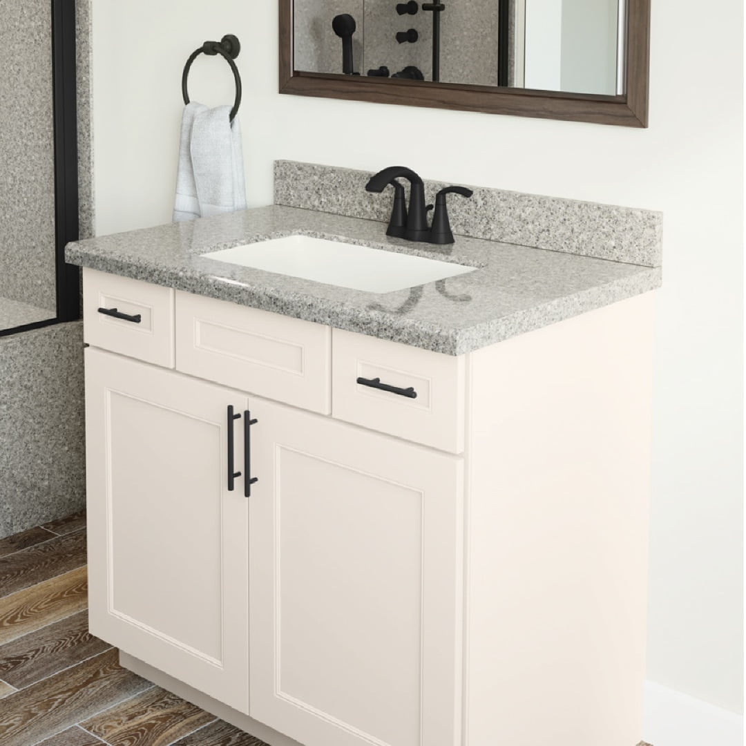 bathroom vanity with one sink