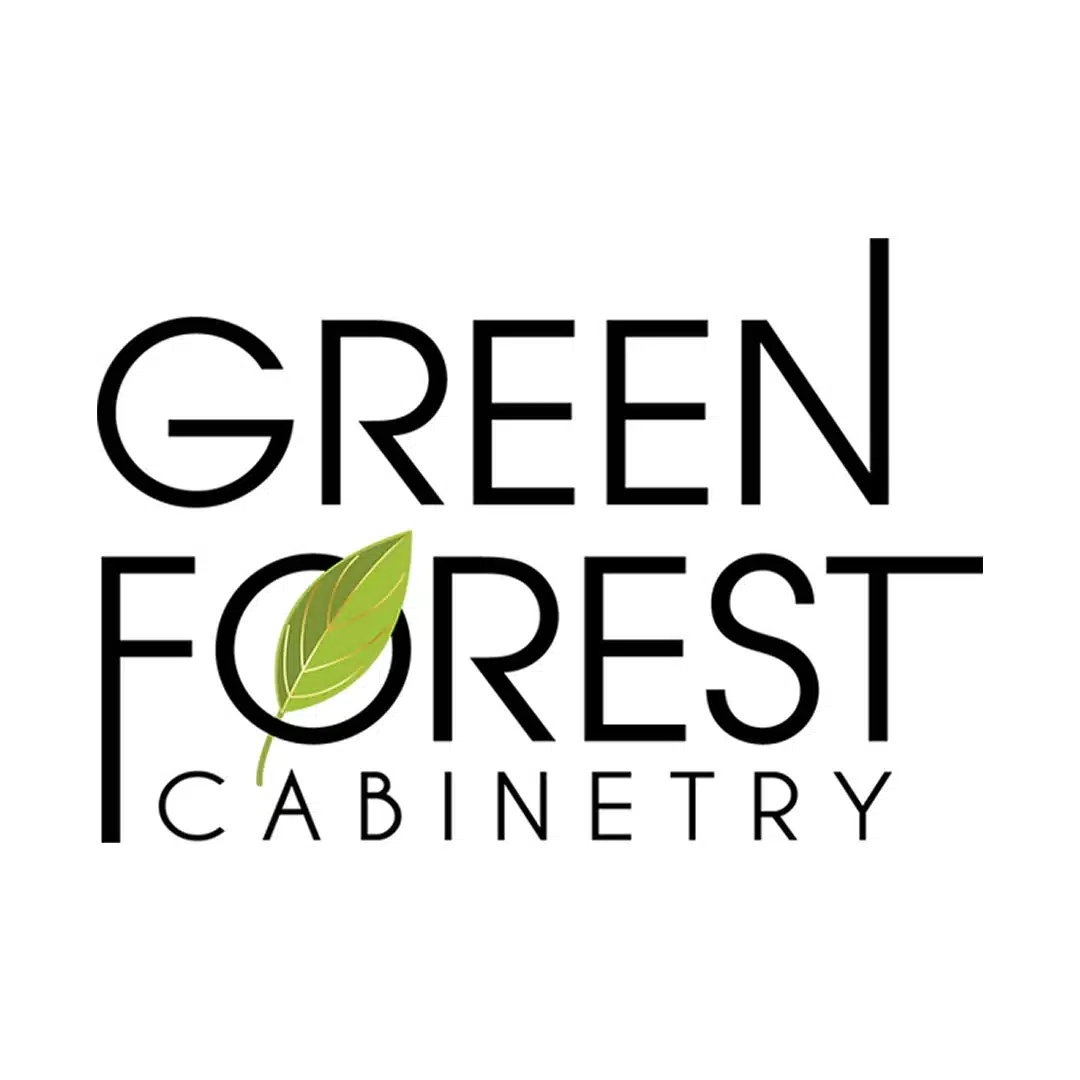 green forest cabinetry logo