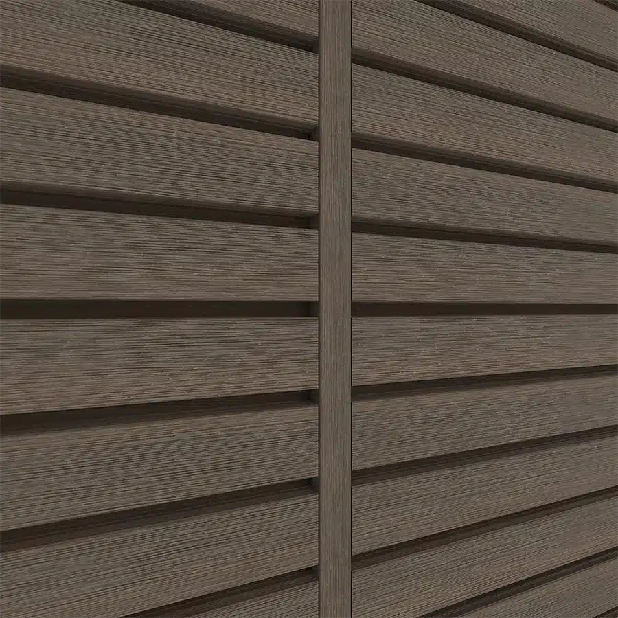 exterior wall with wide brazilian ipe siding