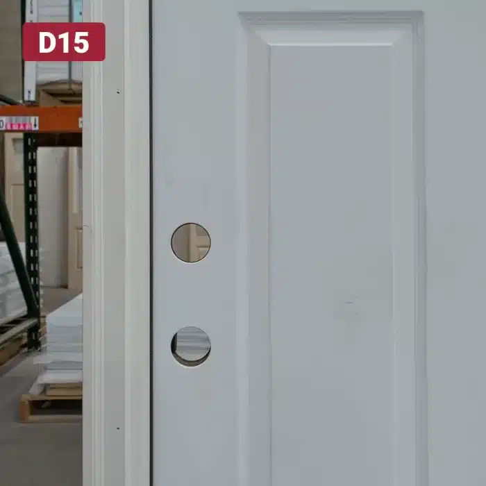 double bore on steel entry door