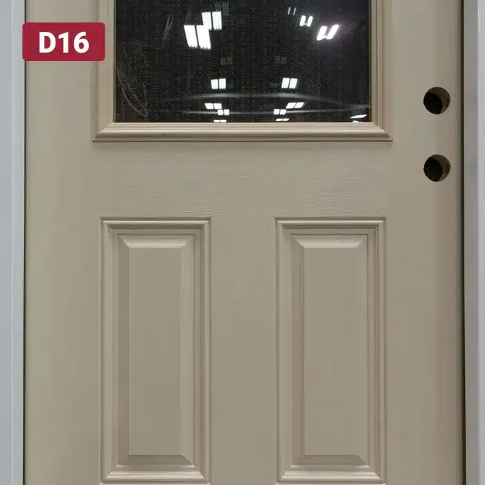 panel design on entry door