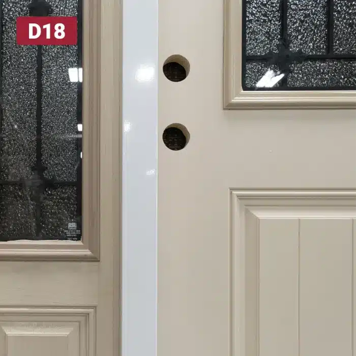 double bore holes on entry door