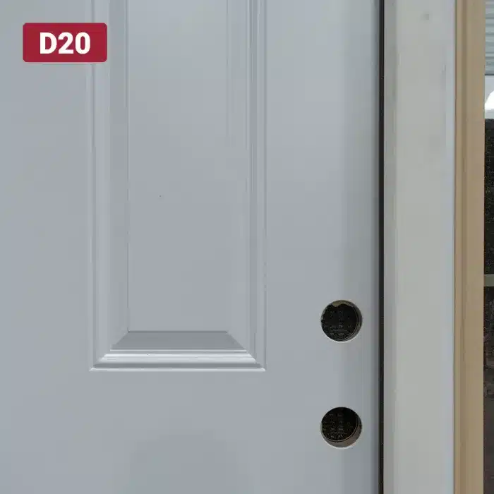 double bore holes on entry door