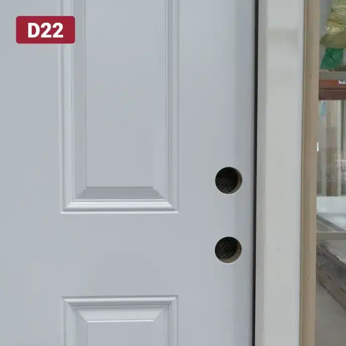 double bore on steel entry door