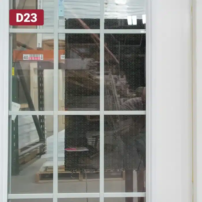 dividers in 15-lite door glass