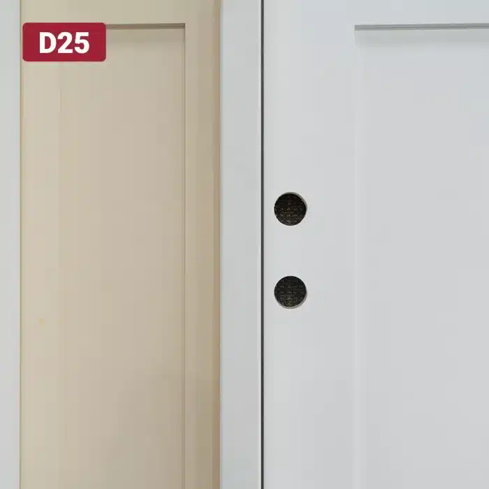 double bore holes on entry door