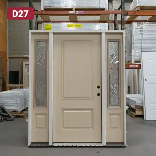 fiberglass entry door with 2 sidelites