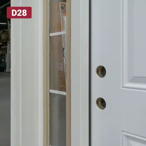 double bore holes on entry door