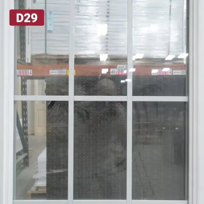 dividers on 15-lite steel patio door