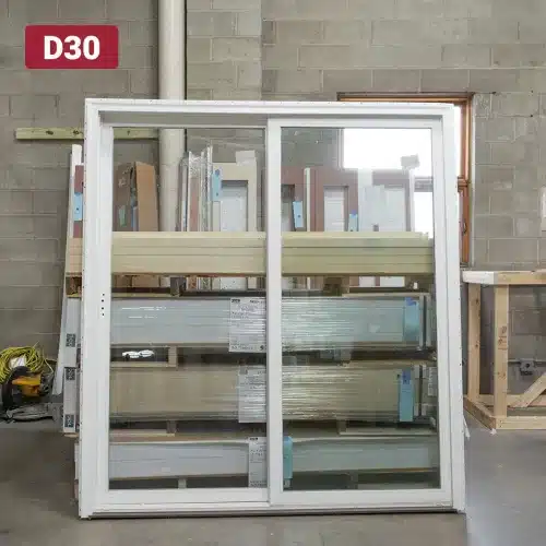 sliding patio door with large panes of glass