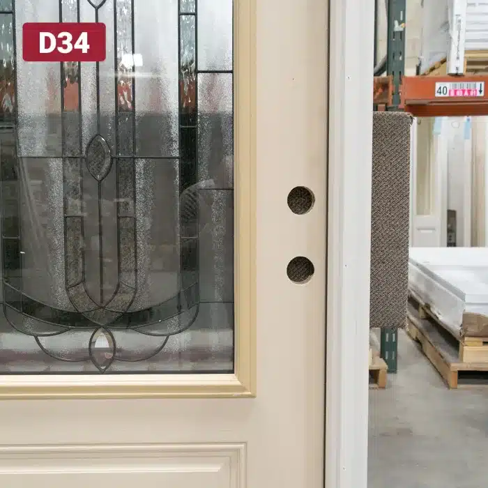 double bore holes on entry door