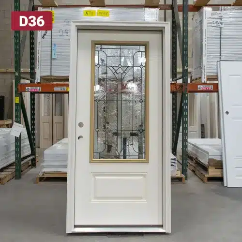 smooth fiberglass entry door