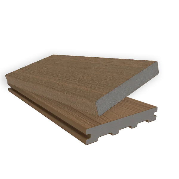 two planks of solid newtechwood board profiles