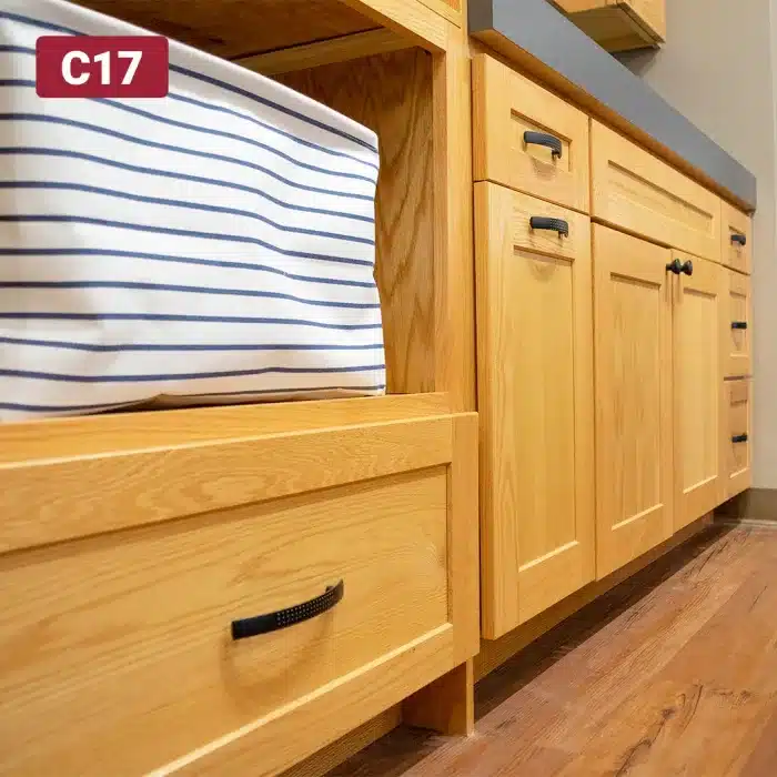 laundry room cabinetry with storage shelf