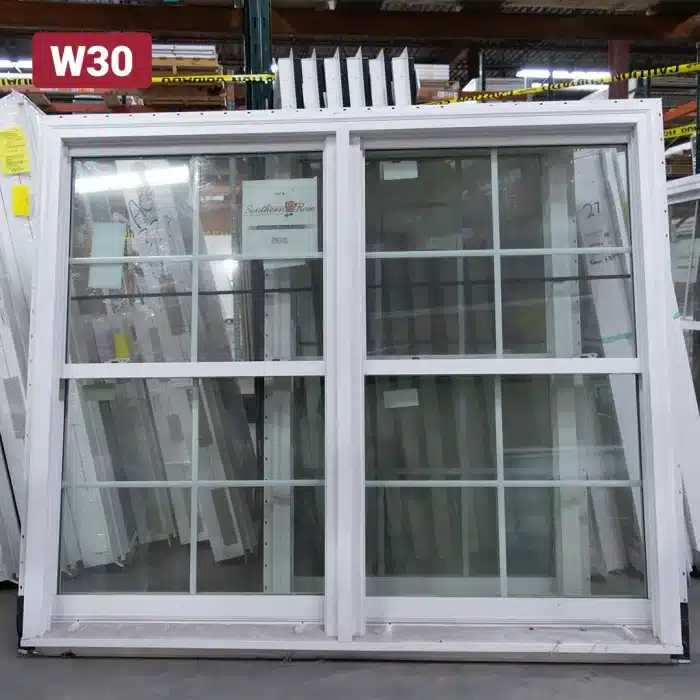 large twin white vinyl window