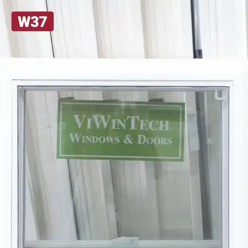 green viwintech sticker on window