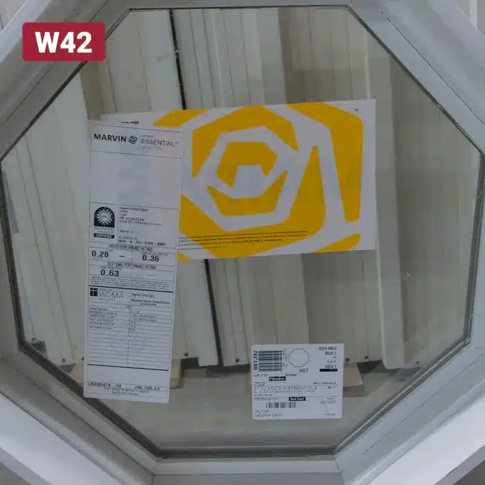 manufacturer stickers on picture window